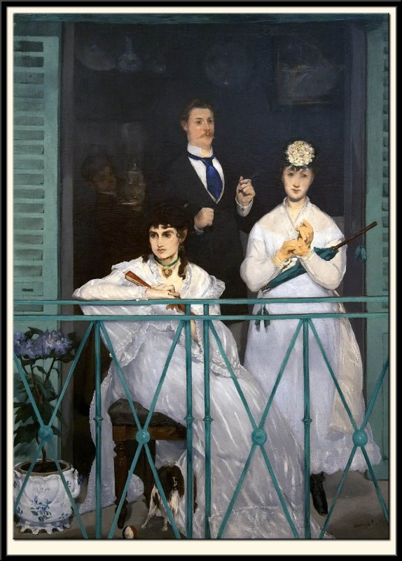 Le balcon, vers 1868-69