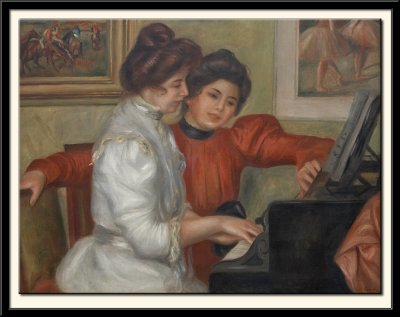 Yvonne et Christine Lerolle au piano, 1897-98