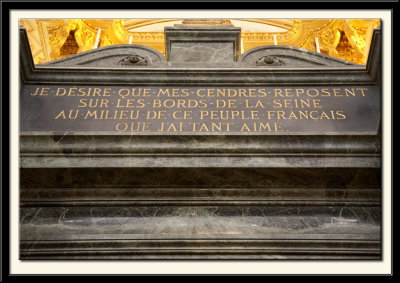 Part of Napoleon's Will