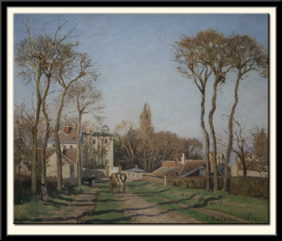 Entree du village de Voisins, 1872