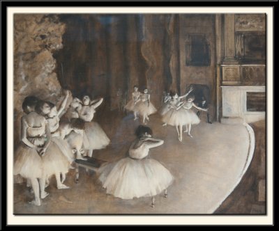 Repetition d'un ballet sur la scene, 1874