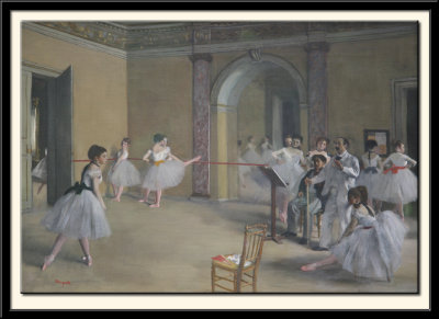 Le foyer de la danse a l'Opera de la rue Le Peletier, 1872