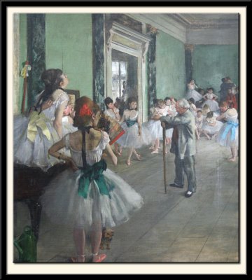 La classe de danse, vers 1875-76