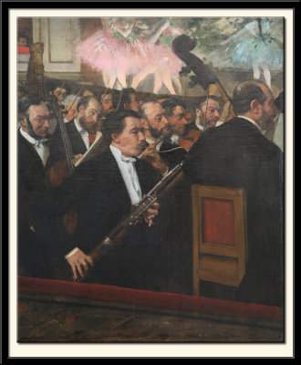 L'orchestre de l'Opera, vers 1870
