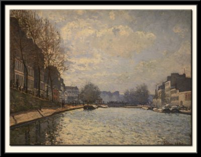 Vue du canal Saint-Martin, Paris, 1870