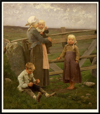 A la barriere de Dalby a Skane, 1884
