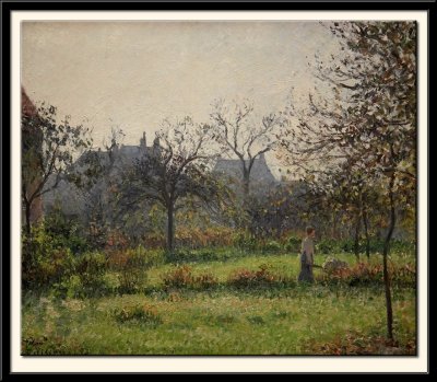 Matinee d'automne, jardin d'Eragny dit Femme dans un verger, Eragny, 1897
