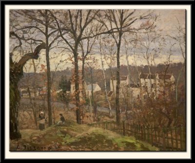 Paysage d'hiver a Louveciennes, vers 1870