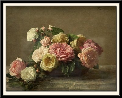 Roses dans une coupe, 1882