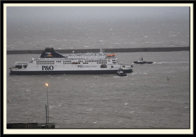 The Pride of Canterbury Required Assistance to Dock during a Gale