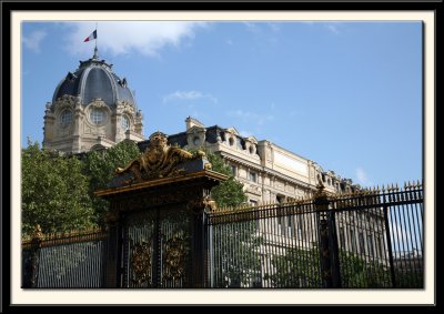 Opposite the Palais du Justice
