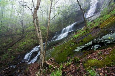 waterfall on Barnett Branch Trail 1