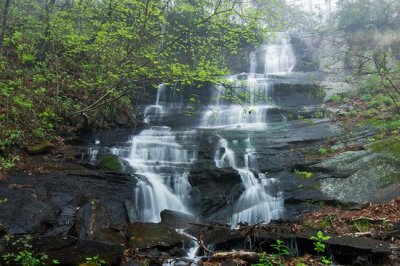 waterfall on Barnett Branch Trail 3