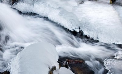 ice on Waterfall Creek