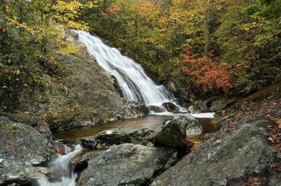 upper waterfall on Bubbling Springs Branch 1