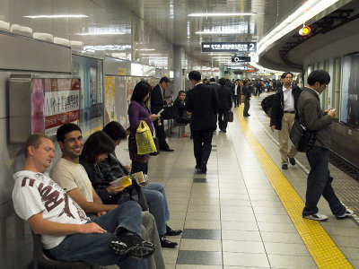 the 11.45pm subway rush