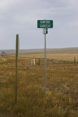 Rumford shortcut sign