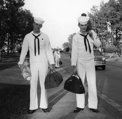 Sailors,  Heading Home for the weekend, in 1959