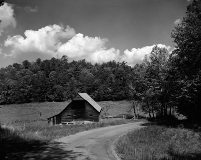 Cades Cove barn in 1977