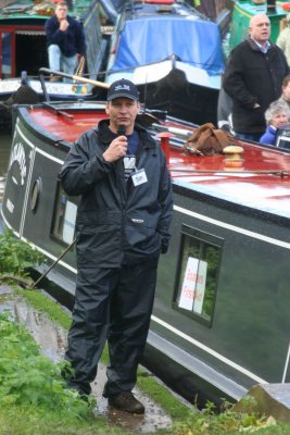 .. local IWA chairman Craig Haslam did it the easy way with a PA system