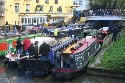 Looking towards the bridge