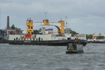 Passing the Woolwich Ferry