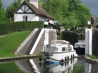 Approaching Denham Deep Lock