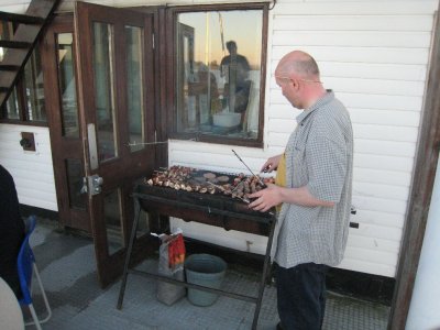 Saturdays evening meal was a BBQ