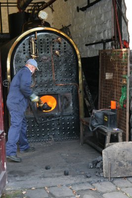 Stoking the boiler