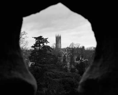 tower view from warwick castle