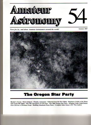 Amateur Astronomy Article, Summer 2007