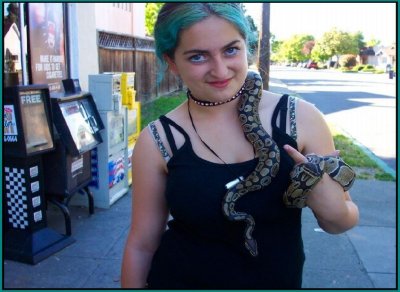 Snake Lady of Vintage Market