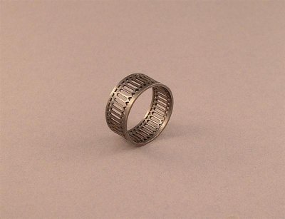 WR28 - Gothic Silver Ring (oxidised silver)