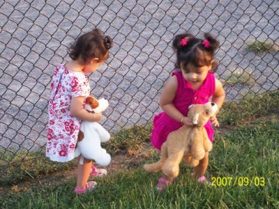 They have their stuffed Doggy with them