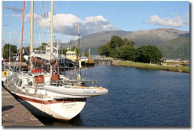 7769 Caledonian canal with Ben Nevis in the background