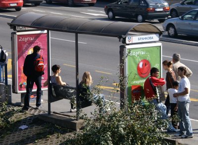 Waiting for a bus