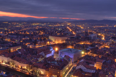 Ljubljana from the castle, 2006