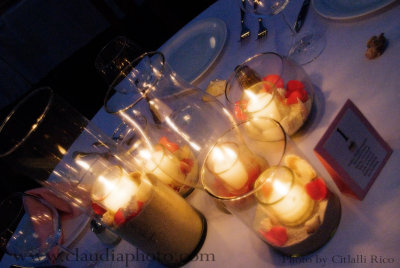 Candle centerpiece, Photo by Citlalli, Claudia Rodriguez Photography, www.claudiaphoto.com
