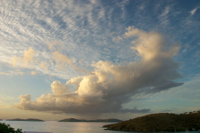 Cumulus over Cruz Bay