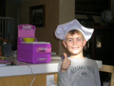 Austin and his easy bake oven