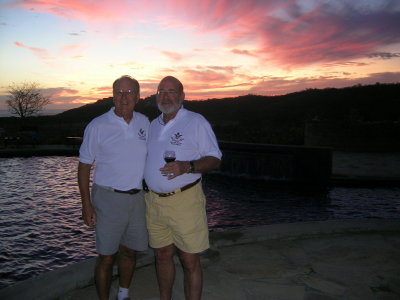 George and Ralph, what a sunset