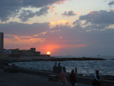 Sunset over the Mediterranian Sea