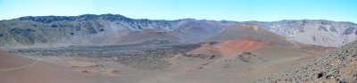 Panorama of Haleakala crater