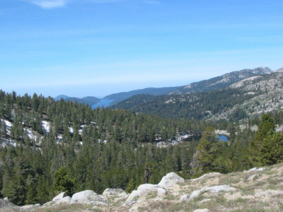 Huntington Lake in the distance