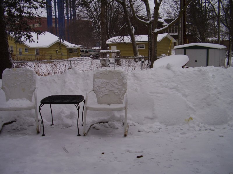 Last Springs storm... patio out back