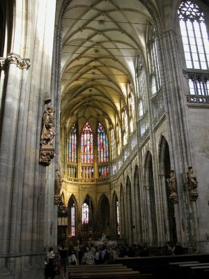 St Vitus's Cathedral,  Prague.