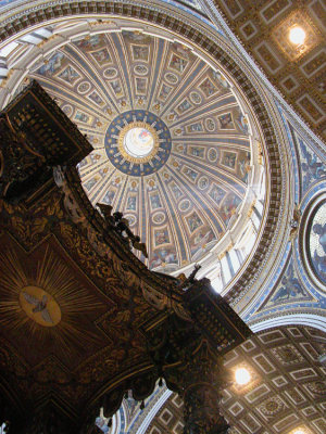 Up to the Roof of St Peter's Basilica, Rome.