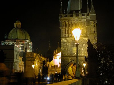 Charles Bridge at Night,   Prague.