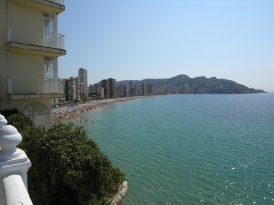 Levante or Sunrise side,     Benidorm.