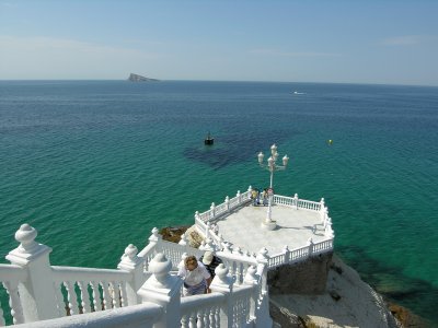 Across to Benidorm Island.